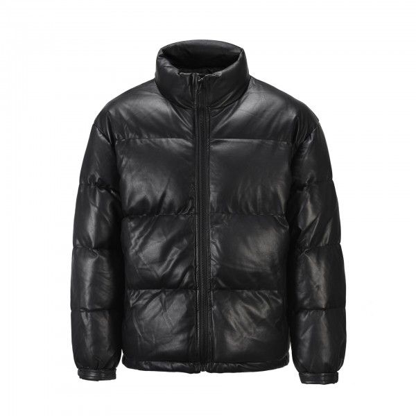 Minimalist style cotton jacket, trendy men's standing collar, bread and cotton jacket, winter warm jacket