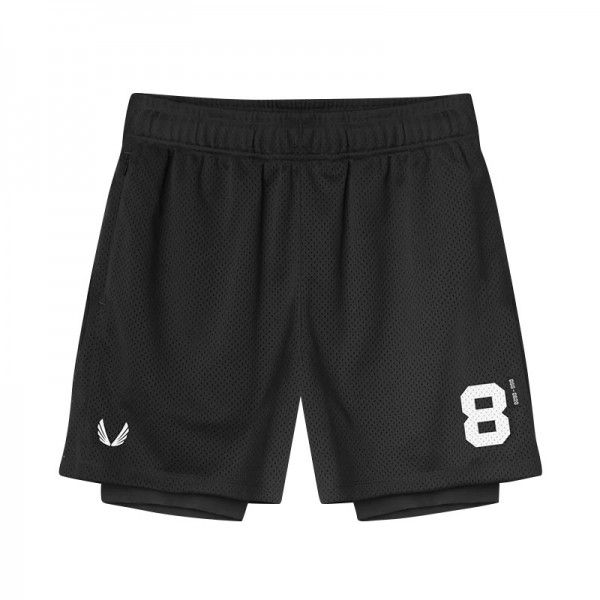 Summer men's sports shorts, anti glare double layer shorts, men's outdoor running, fitness, basketball pants