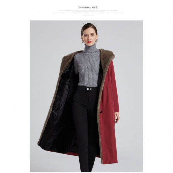 Pai Overcomes Women's Winter Fur New Diak Inner Tank Detachable Diak Coat Mink Coat Nick Coat