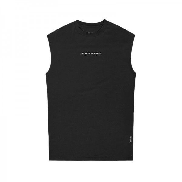 Men's Summer Men's Tank Top Loose Round Neck Sports Tank Top Men's Quick Drying Breathable Bottom Top