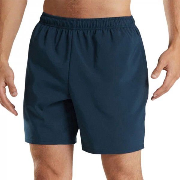 Summer men's casual shorts, youth loose fit, large size, solid color ice silk shorts, men's simple and versatile large shorts