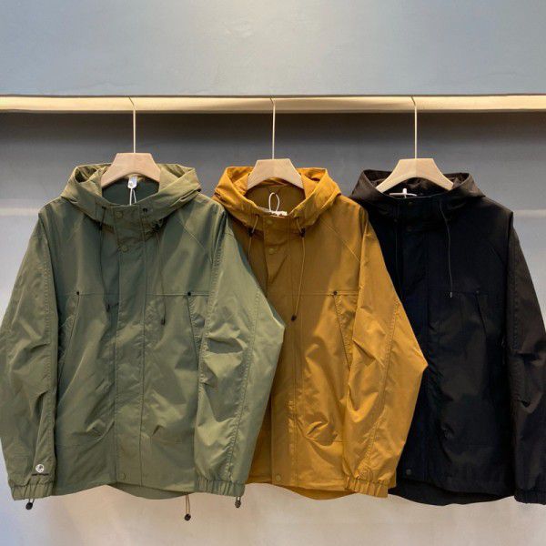 Loose work jacket, men's hooded assault suit, spring and autumn new outdoor trend functional jacket, windbreaker, men's 