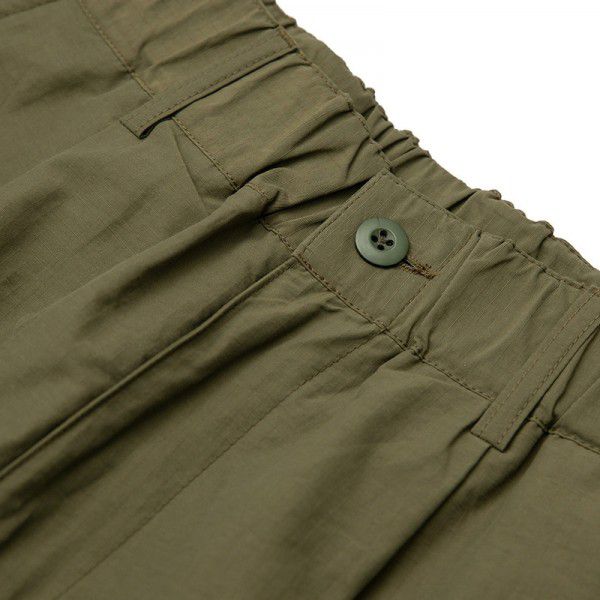 FORN32023 Spring New Men's Multi Pocket Work Pants Japanese Vintage Solid Color Belt Decorative Straight leg Pants